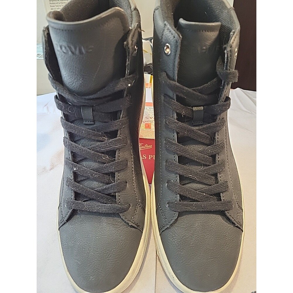 Levis Men's Sneakers,  Hi Top, 11, Black, Exc Cond